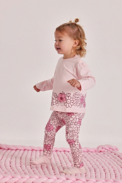 Лонгслив и леггины Pink flowers от бренда Boboli