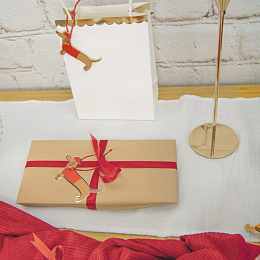 Этикетки для подарков Такса 10 шт от бренда Tim & Puce Factory