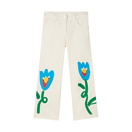Джинсы Floral Gabardine от бренда Stella McCartney kids