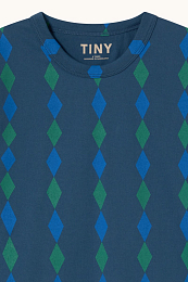 Футболка Diamond stripe от бренда Tinycottons Синий