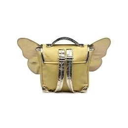 Портфель Papillon mini с крылышками желтый от бренда Caramel et Cie