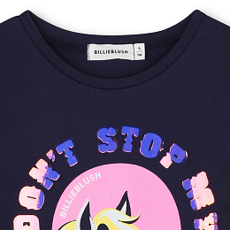 Футболка Horse от бренда Billieblush Темно-синий