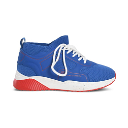 Кроссовки синие с бело-красной подошвой от бренда Stella McCartney kids