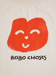 Футболка Joyful Face от бренда Bobo Choses Молочный