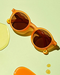 Очки KIDS Oval Sunglasses-Citrus Garden-Grapefruit Pink от бренда Olivio and Co