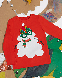 Лонгслив Snowman Graphic от бренда Stella McCartney kids