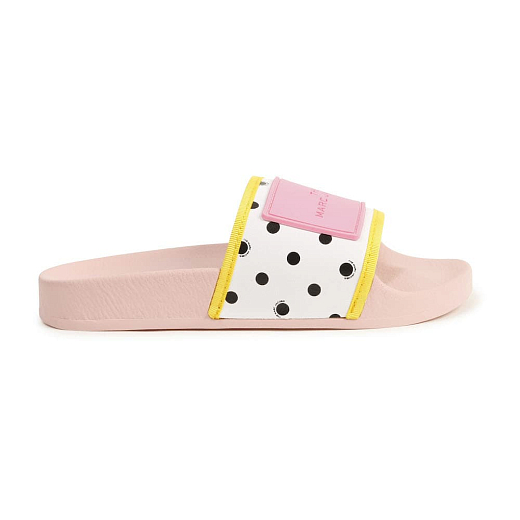 Сланцы розовые в горох от бренда LITTLE MARC JACOBS