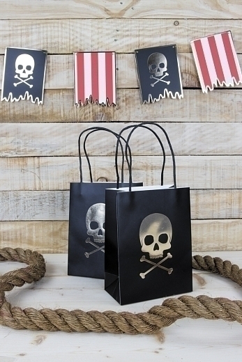 Подарочные пакеты Пираты 4 шт. от бренда Tim & Puce Factory