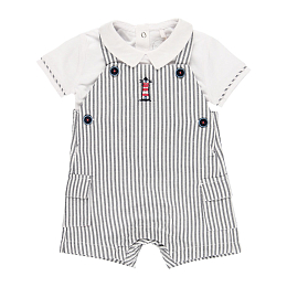 Боди и полукомбинезон в полоску от бренда Boboli