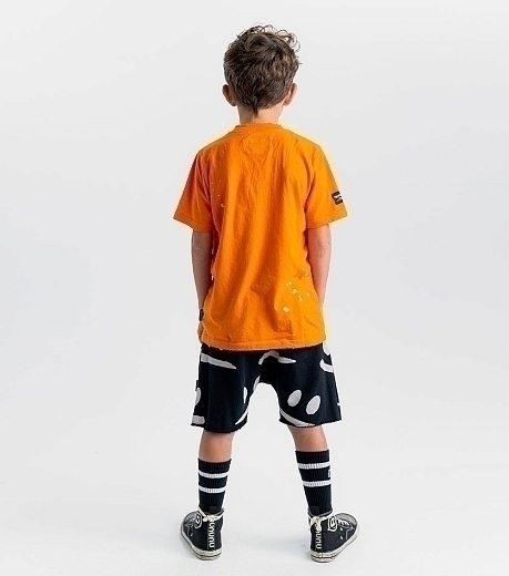 Футболка KOOKY SKULL ORANGE SUN от бренда NuNuNu Оранжевый