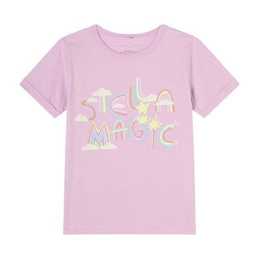 Футболка Stella Magic от бренда Stella McCartney kids Фиолетовый