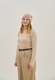 Шапка Boone cashmere beige от бренда Peppihat