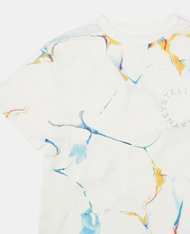 Футболка Tie-Dye Graphic от бренда Stella McCartney kids Белый