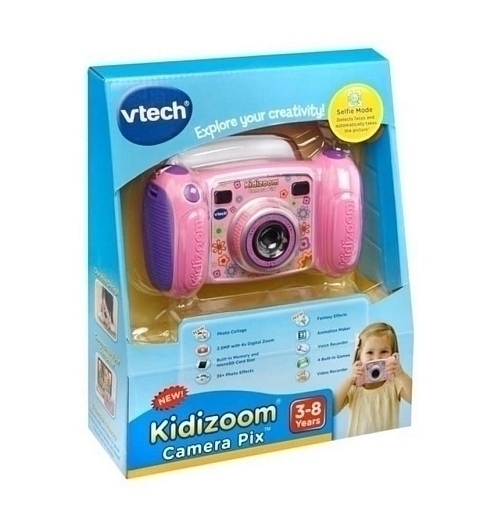 цифровая камера Kidizoom Pix розового цвета от бренда VTECH