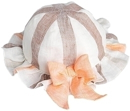 Панамка с бантом нежно-персикового цвета от бренда Aletta