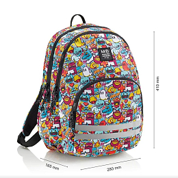 Рюкзак с тремя отделениями Монстрики от бренда MiquelRius