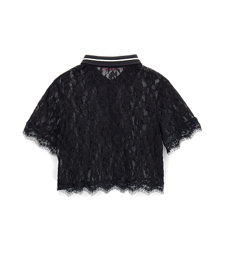 Блузка ажурная черного цвета от бренда Original Marines