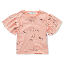 Футболка swan print от бренда Sproet & Sprout Розовый