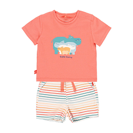 Футболка и шорты Animal families от бренда Boboli