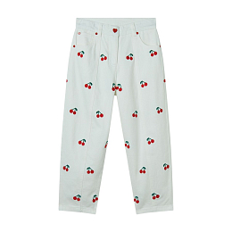 Джинсы с вишенками от бренда Stella McCartney kids