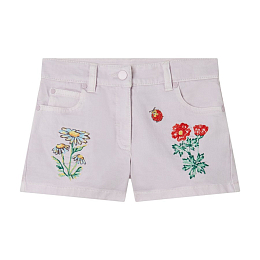 Шорты Flower Embroidered от бренда Stella McCartney kids