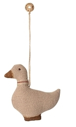 Текстильная елочная игрушка "Утка", бежевая от бренда Maileg