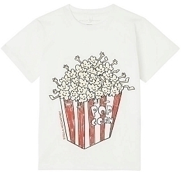 Футболка Popcorn от бренда Stella McCartney kids Молочный
