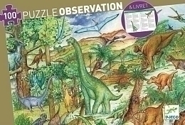 Пазл на наблюдательность "Динозавры" (буклет) от бренда Djeco