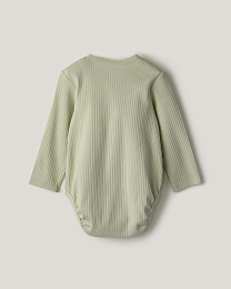 Набор боди розового, зеленого и белого цвета в рубчик от бренда Anna Leon