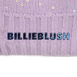 Шапка лиловая в пайетках от бренда Billieblush