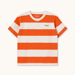 Футболка Orange stripes от бренда Tinycottons Оранжевый