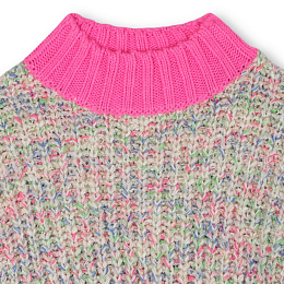 Свитер разноцветный с контрастной деталью от бренда Billieblush