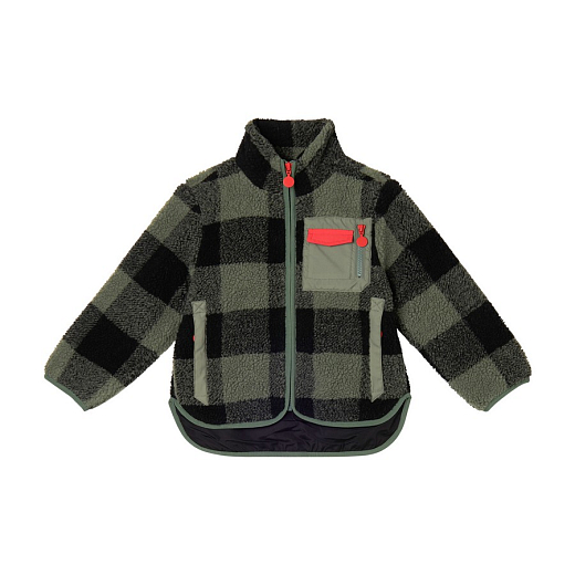 Куртка Check Print от бренда Stella McCartney kids