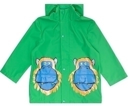 Куртка-дождевик с принтом обезьян от бренда Stella McCartney kids