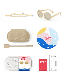 Очки TODDLER Round Sunglasses-Classic Olivio-Desert Sand от бренда Olivio and Co