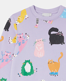 Свитшот Cats от бренда Stella McCartney kids