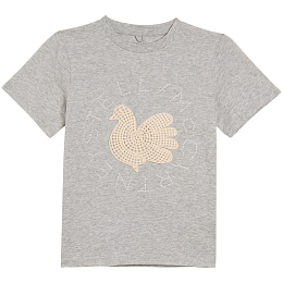Футболка Bird от бренда Stella McCartney kids Серый