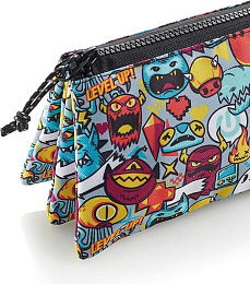 Пенал с тремя отделениями Монстрики от бренда MiquelRius