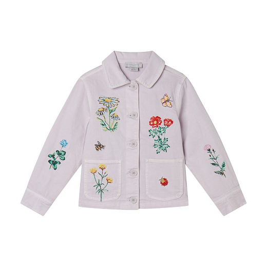 Куртка Flower Embroidered от бренда Stella McCartney kids