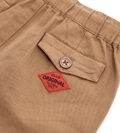 Шорты коричневые с белыми завязками от бренда Original Marines
