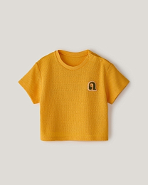 Комплект футболка и брюки в горчичном цвете от бренда Anna Leon