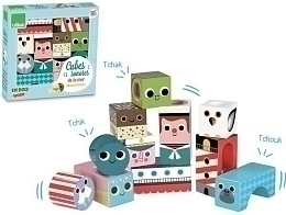 Кубики со звуками «Море» от бренда Vilac