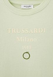 Футболка Milano 1911 салатового цвета от бренда Trussardi Зеленый