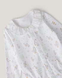 Набор боди с воротником розового, зеленого, белого цвета от бренда Anna Leon