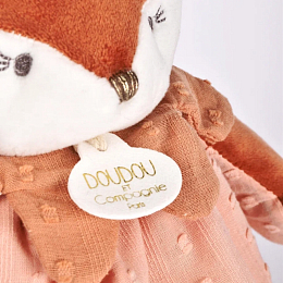 Лиса персиковая комфортер от бренда Doudou et Compagnie