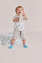 Футболка и шорты в полоску Elephant от бренда Boboli