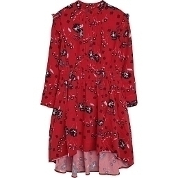 Платье красного цвета с принтом от бренда Zadig & Voltaire