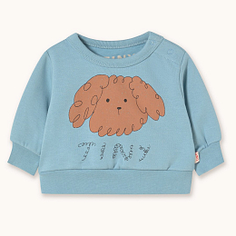 Свитшот blue CURLY DOG от бренда Tinycottons