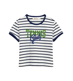 Футболка Tennis Club от бренда Original Marines Белый Темно-синий
