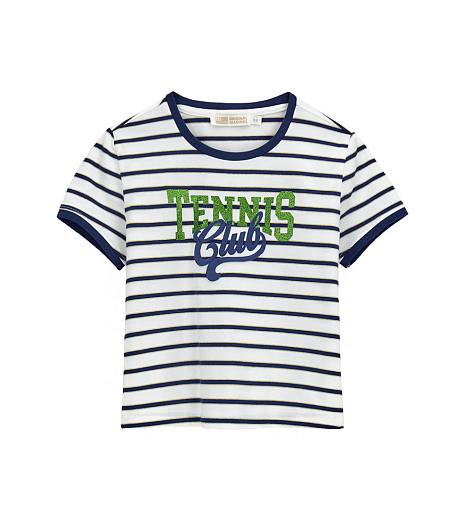 Футболка Tennis Club от бренда Original Marines Белый Темно-синий